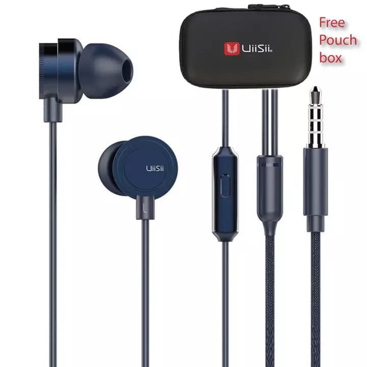 UiiSii HM13 InEar Dynamic Heavy Bass Metal Earphone with Microphone