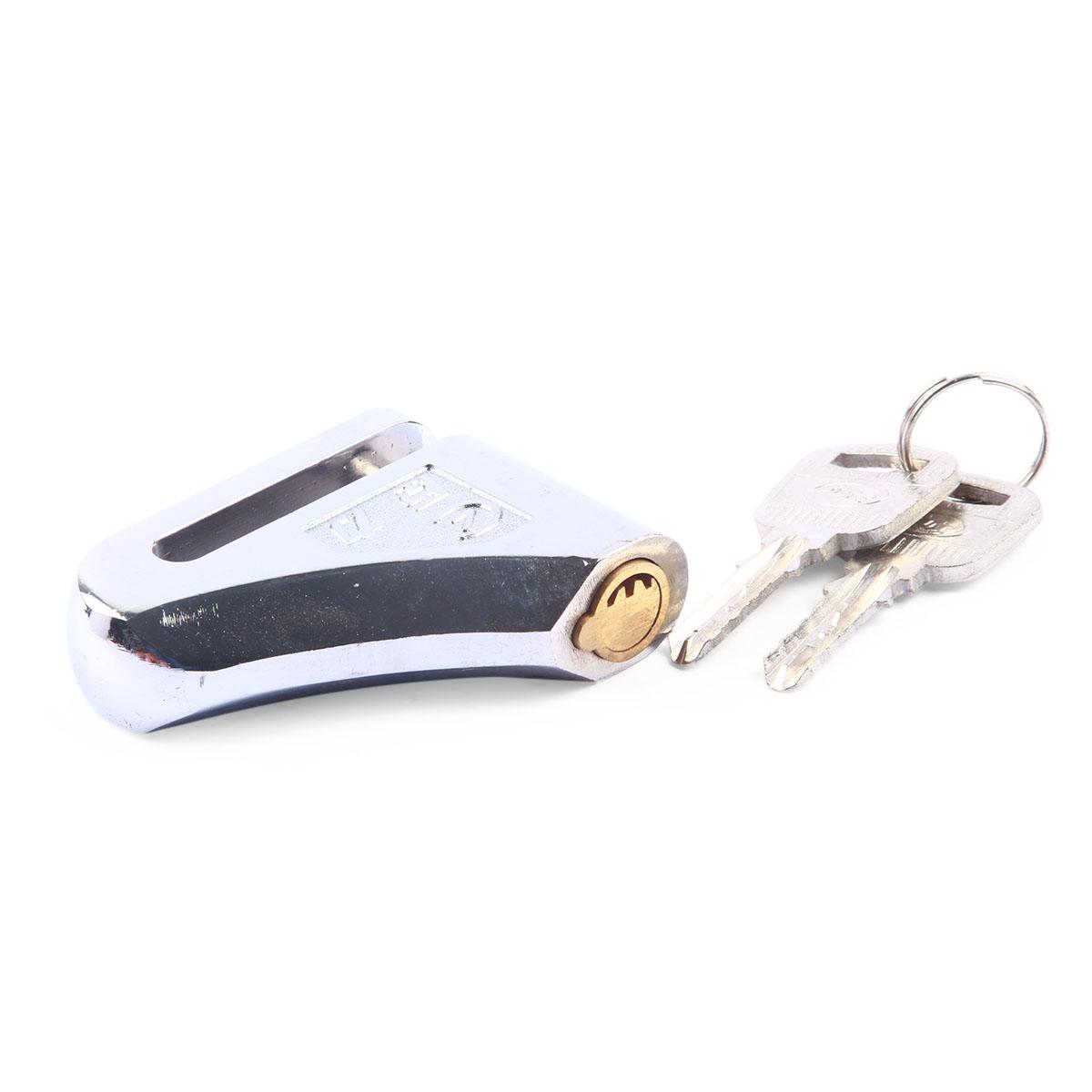 Hydraulic Disc Bike Lock - Silver: Buy 