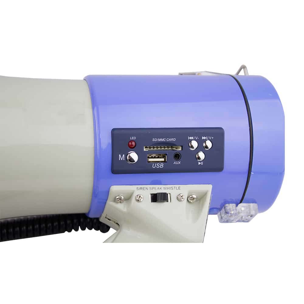 Hand Mic Megaphone with USB and Memory card Option. 