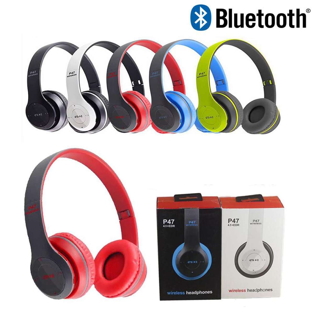 P47 5.0 EDR wireless Bluetoth Headphone - Latest Version