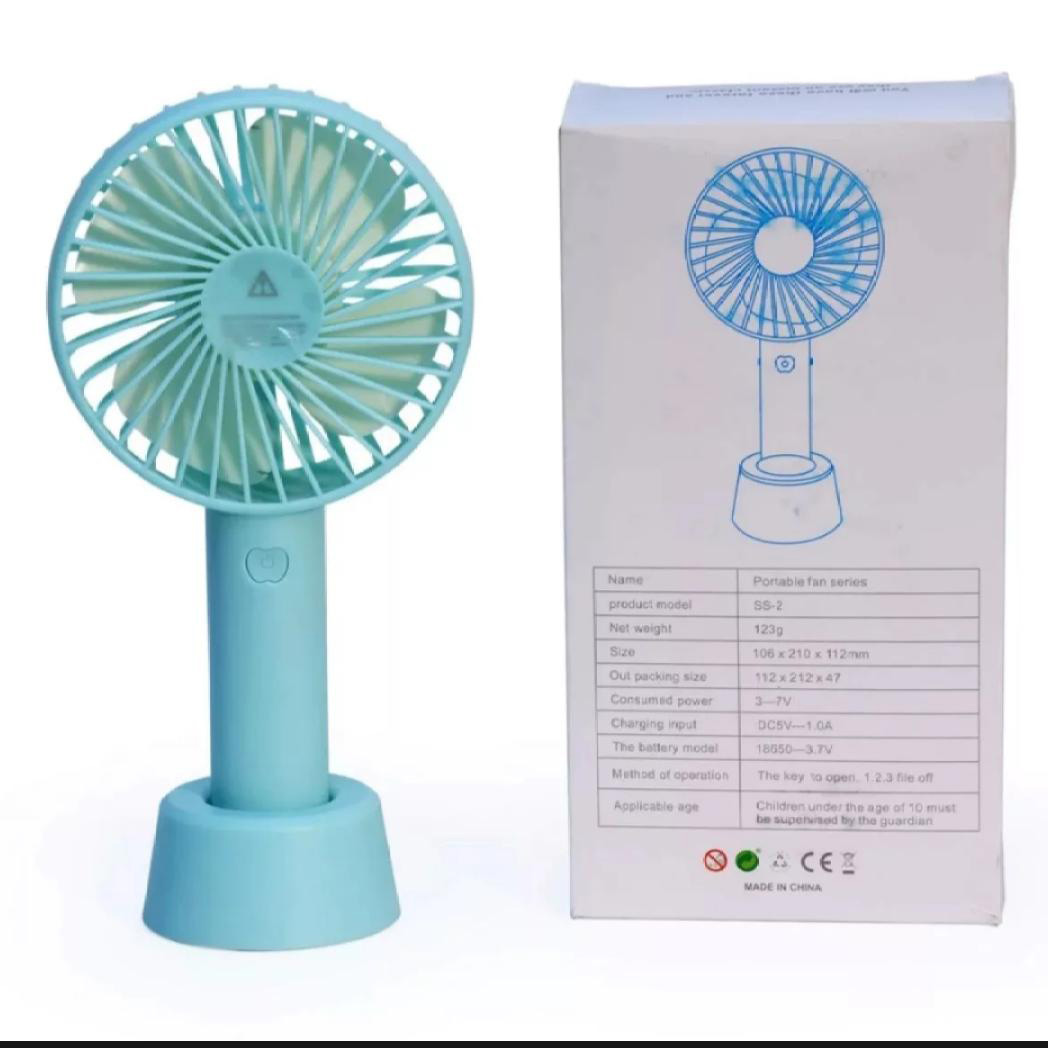 Portable Handheld Fan With Rechargeable Battery Operated For Girls