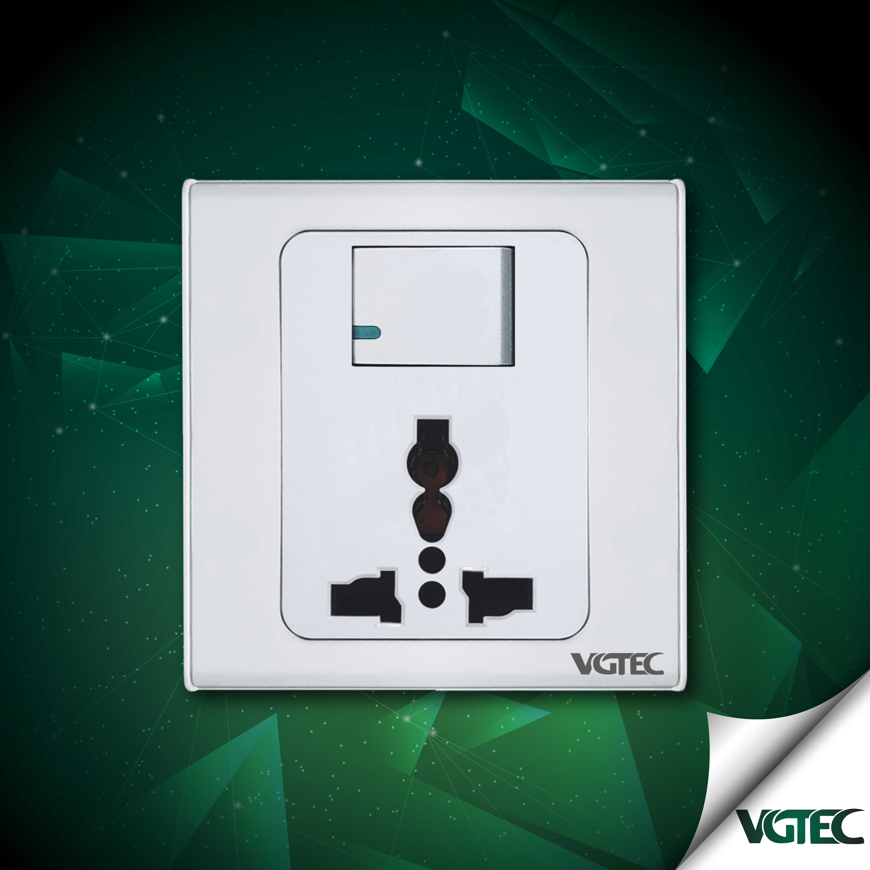 VGTEC - 3 Pin Multi Function Socket (Exclusive Series) | Daraz.com.bd
