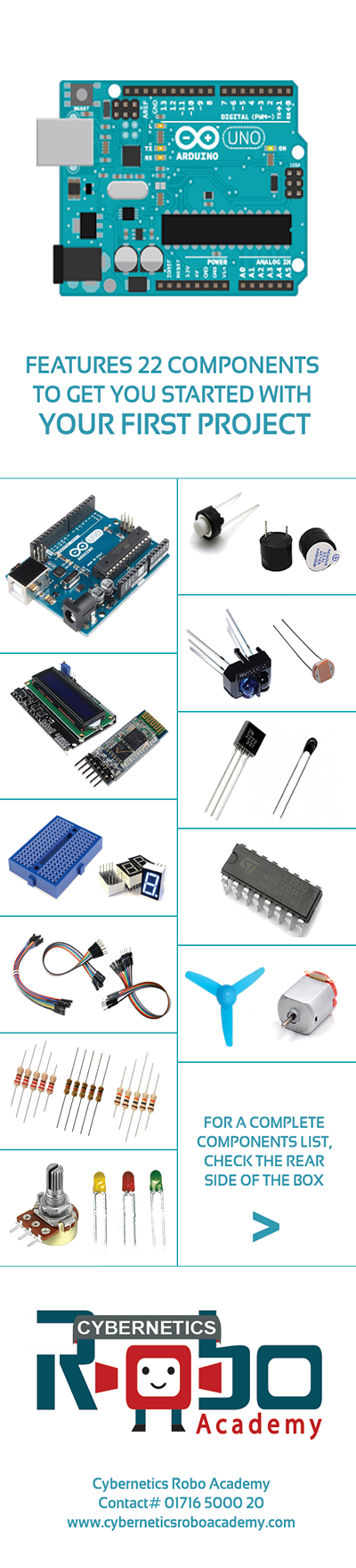 Arduino Coding Kit (Starter Pack) with 28 components | Daraz.com.bd