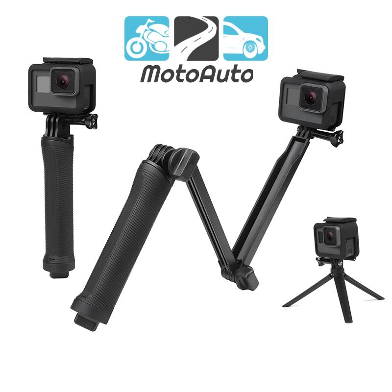 SHOOT GoPro Monopod 3 Way Grip Selfie Stick 3-way Mini Tripod For Gopro Hero 7 5 6 4 3 Multi-function Tripod Selfie Sticks For Gopro Accessories. 