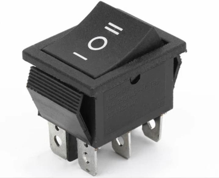 12V 30A Rocker Switch 250V 16A Ac 6 Pin 3 Position Button Dpdt Switch. 