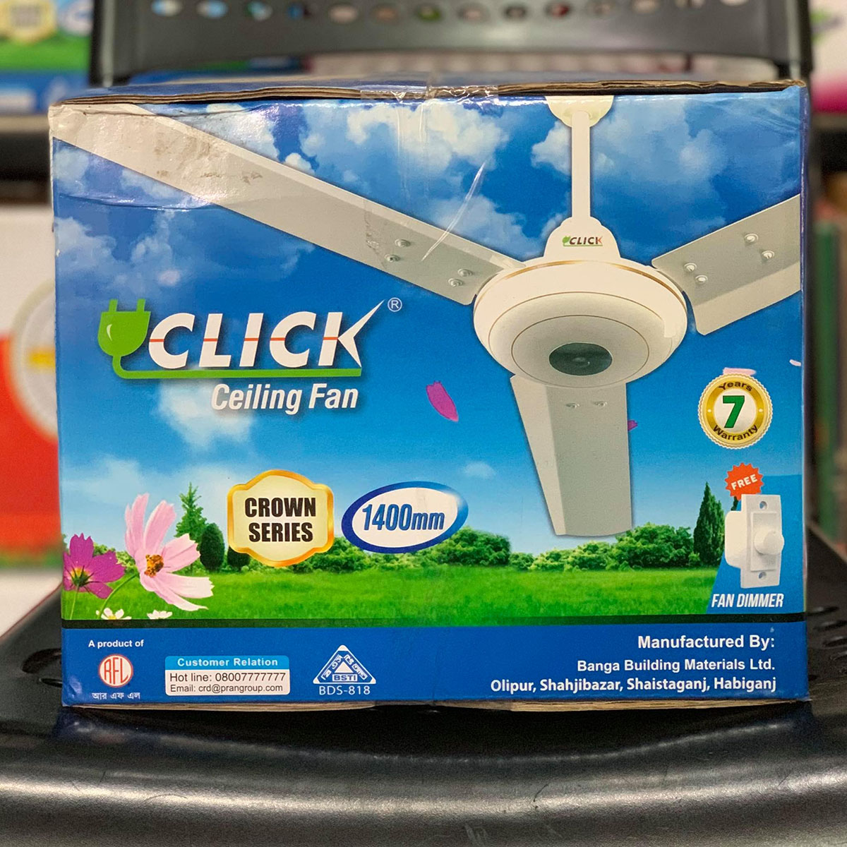 Click Crown Ceiling Fan 56 inch