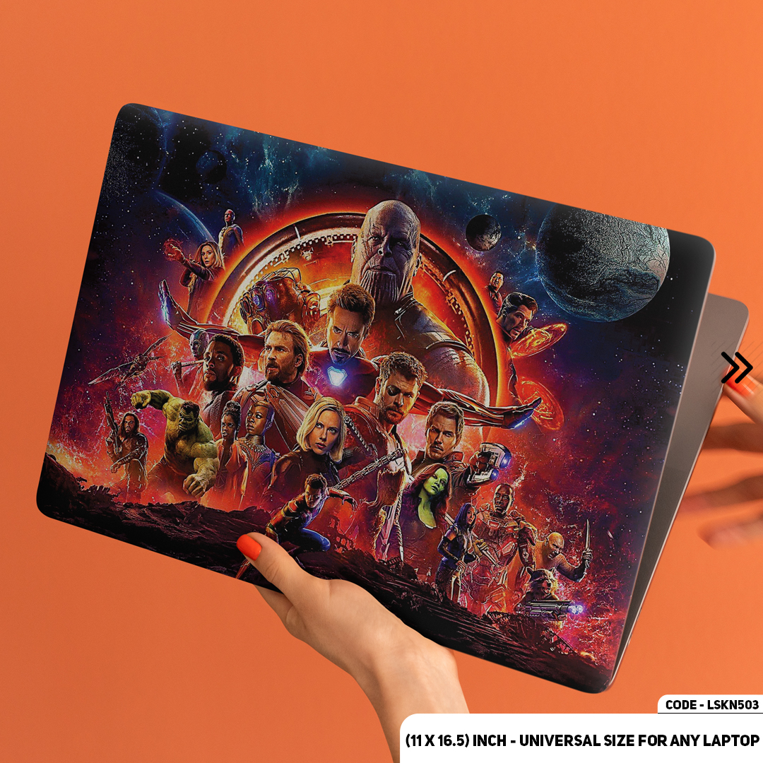 Avengers Infinity War Laptop Sticker Waterproof Removable Laptop Skin For Any Kind of Laptop - (10.5X15.5 Inch) - LSKN503 - DDecorator
