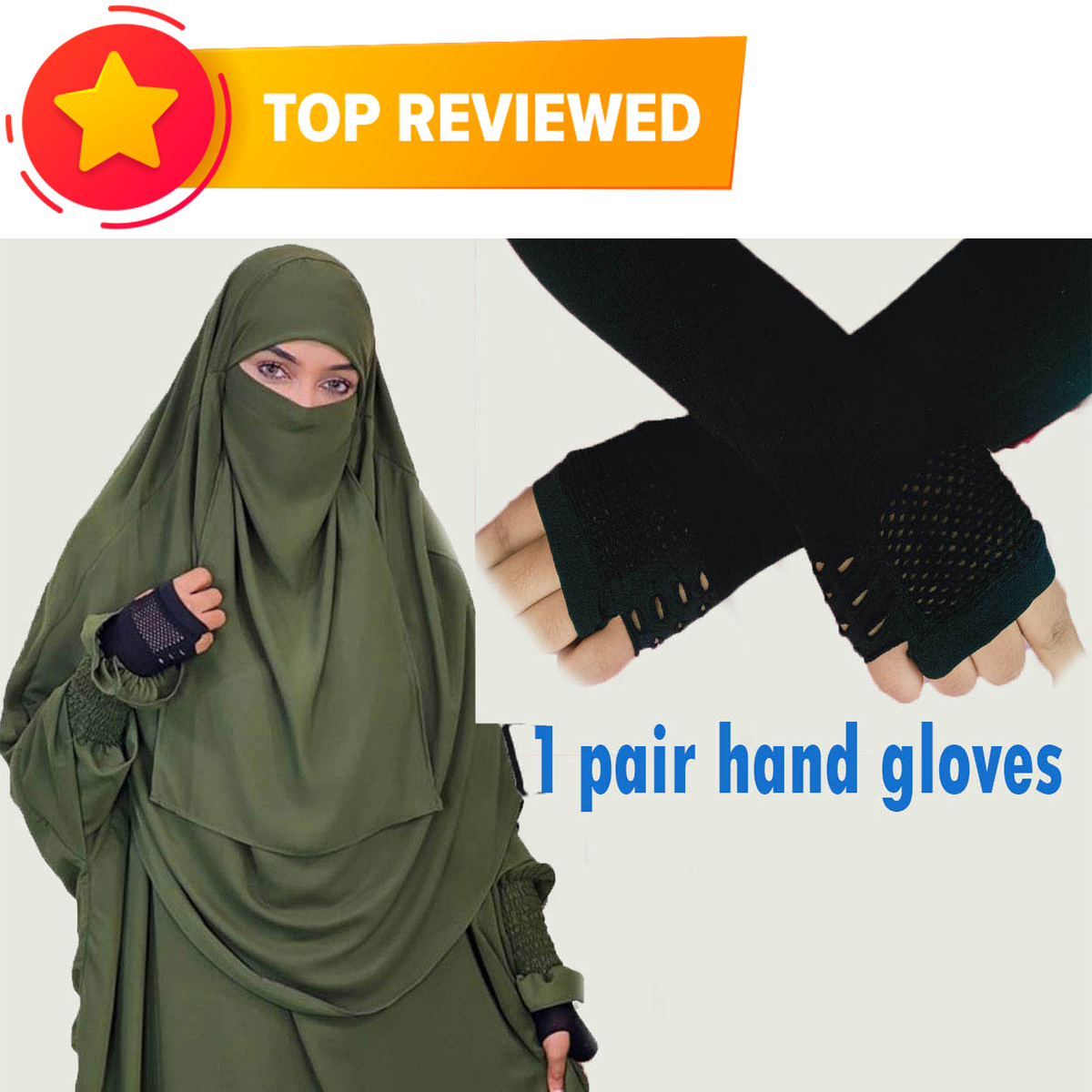 Fingerless Long Hand Gloves for Sun Protection for Women