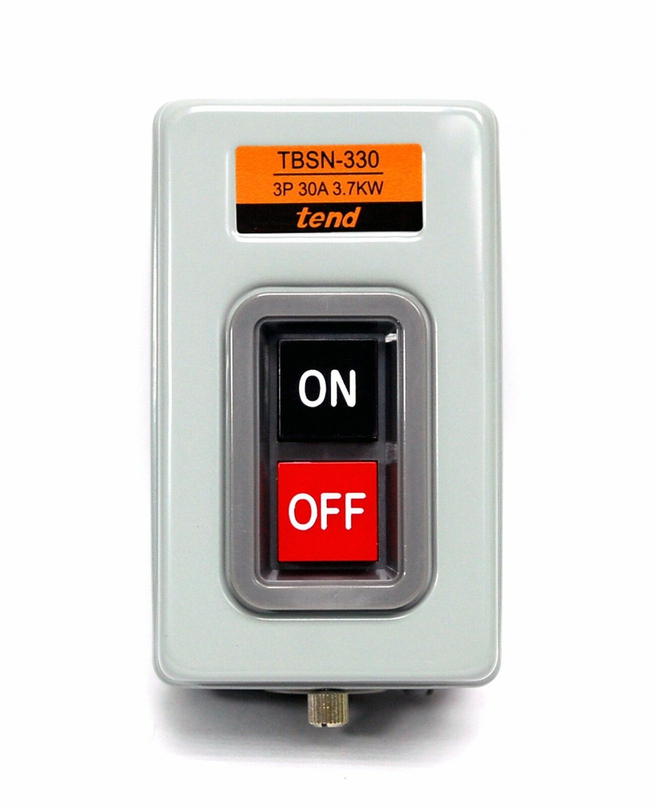 Imported Taiwan tend 30A TBSN-330 Push Button Power Switch Metal Case On-Off Lock Pump Machine Socket. 