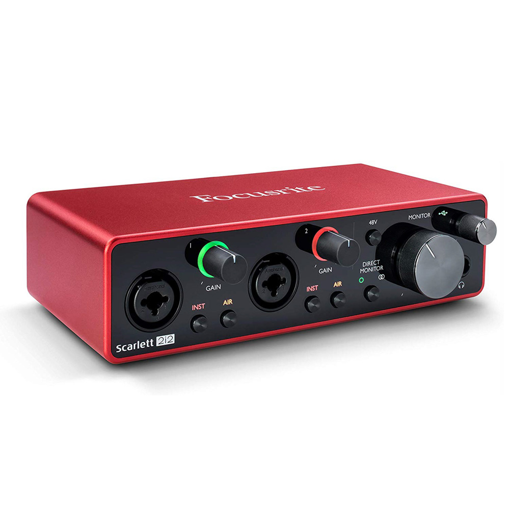 Focusrite Scarlett 2i2 (3rd Gen) USB Audio Interface. 