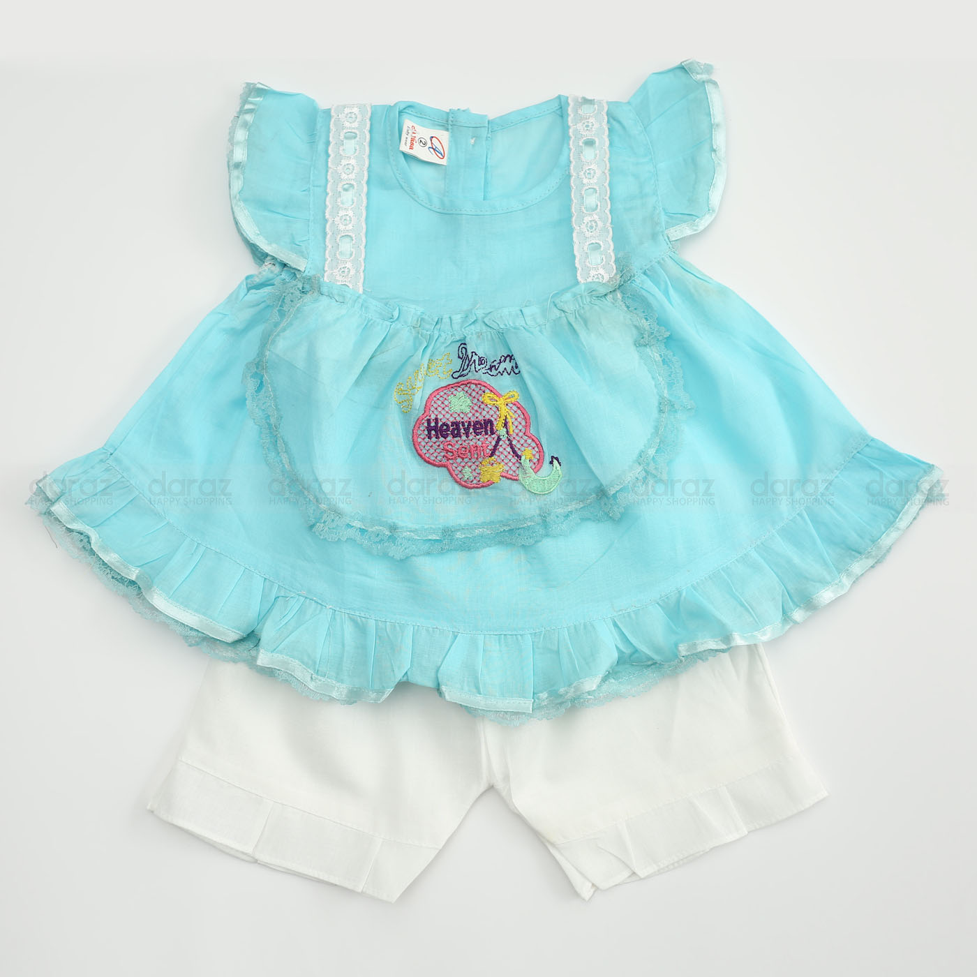 baby cotton frock meghy hata whit 