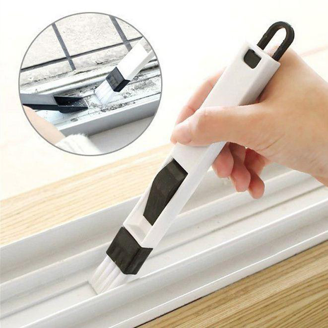 Multipurpose Window Door Keyboard Cleaning Brush Cleaner+Dustpan 2 In 1 Tool