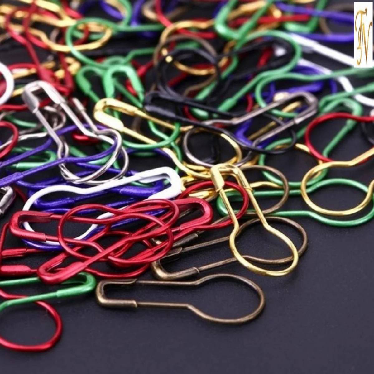Hijab Pin For Women 20pcs Multicolor Small Size Metal Coilless Hijab Safety Pins