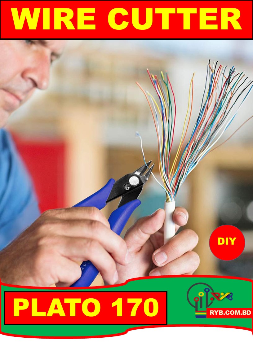 Plato 170 DIY Electronic Diagonal Pliers / Wire Cutter. 