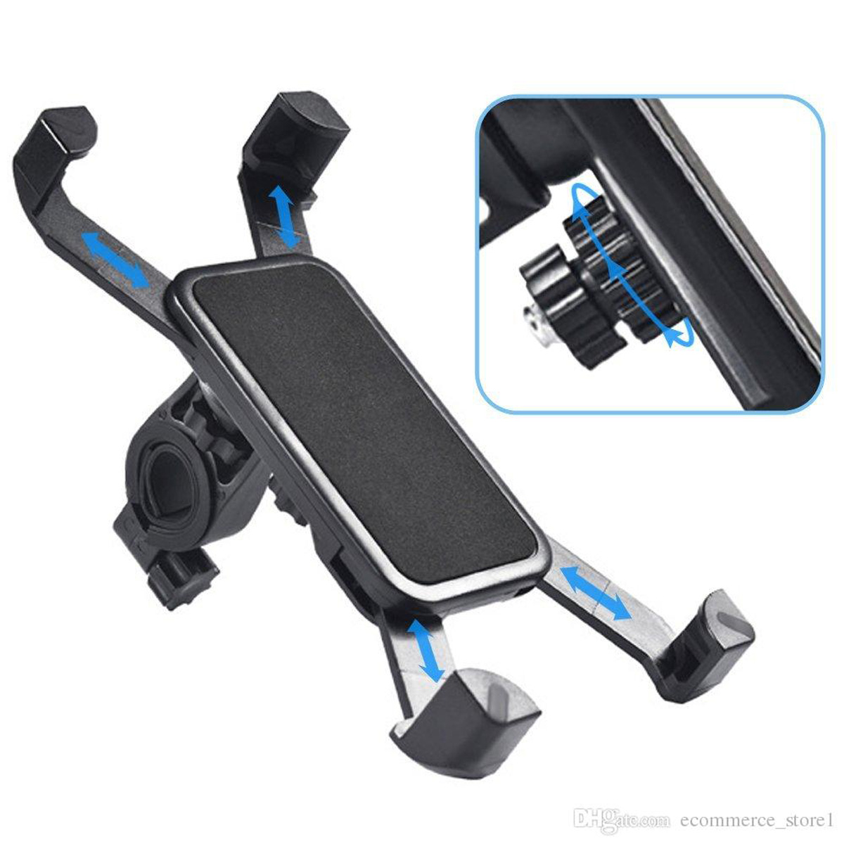 Driving Time Mobile Phone Holder for Bike and Bicycle Black Phone