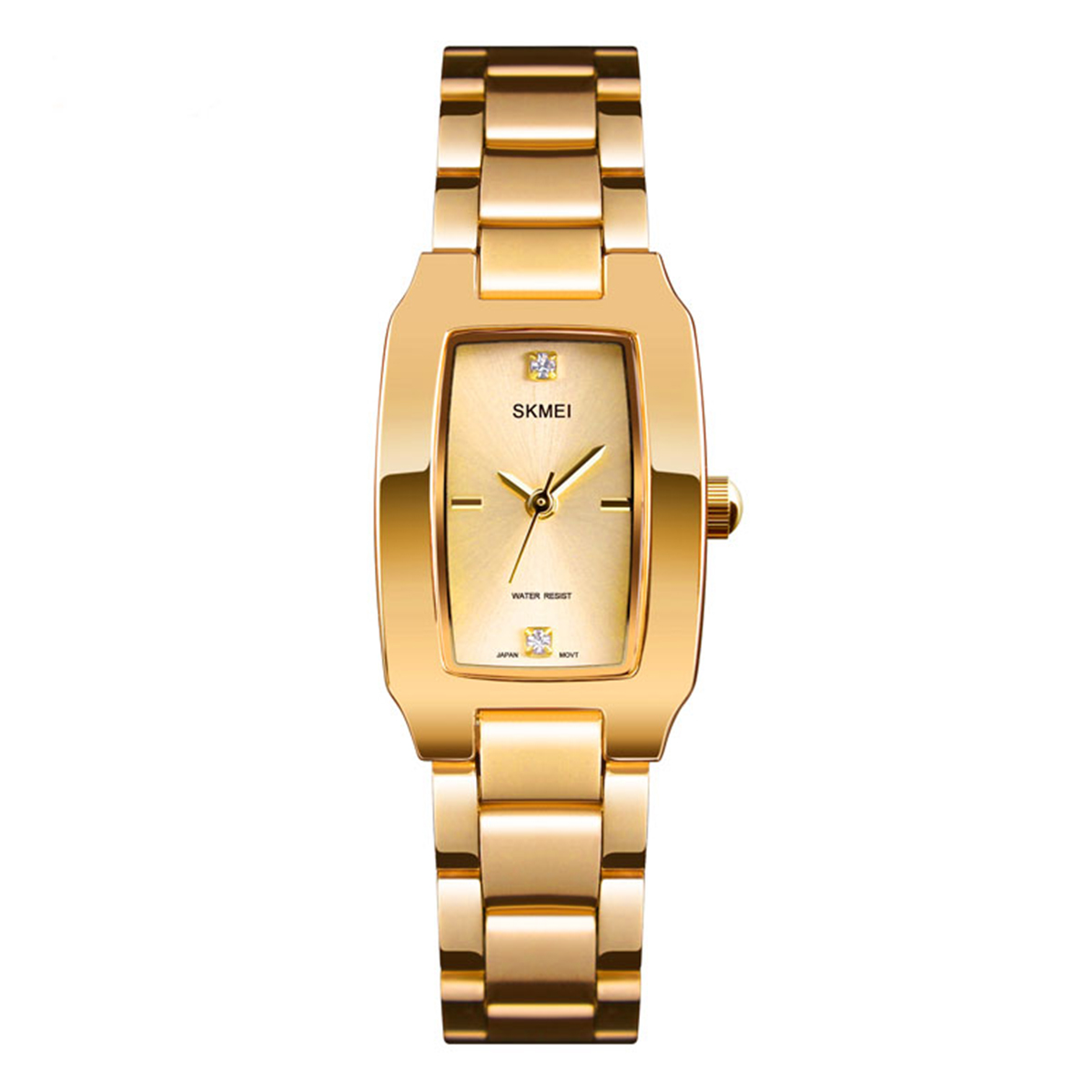SKMEI 1400 Golden Stainless Steel Analog Watch For Women - Golden