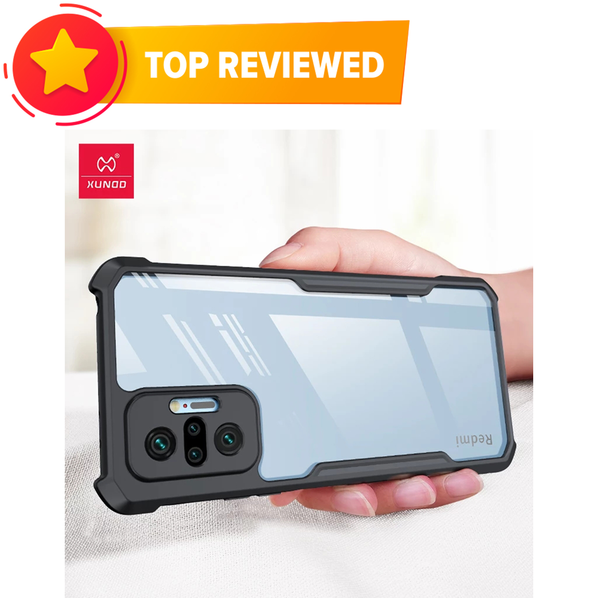 Xiaomi redmi note 10 pro/xiaomi redmi note 10 pro max সিরিজ ফ্লাট চামড়ার আঘাতনিরোধী বাম্পার কেসের জন্য জুনড্ড বিটল সিরিজ