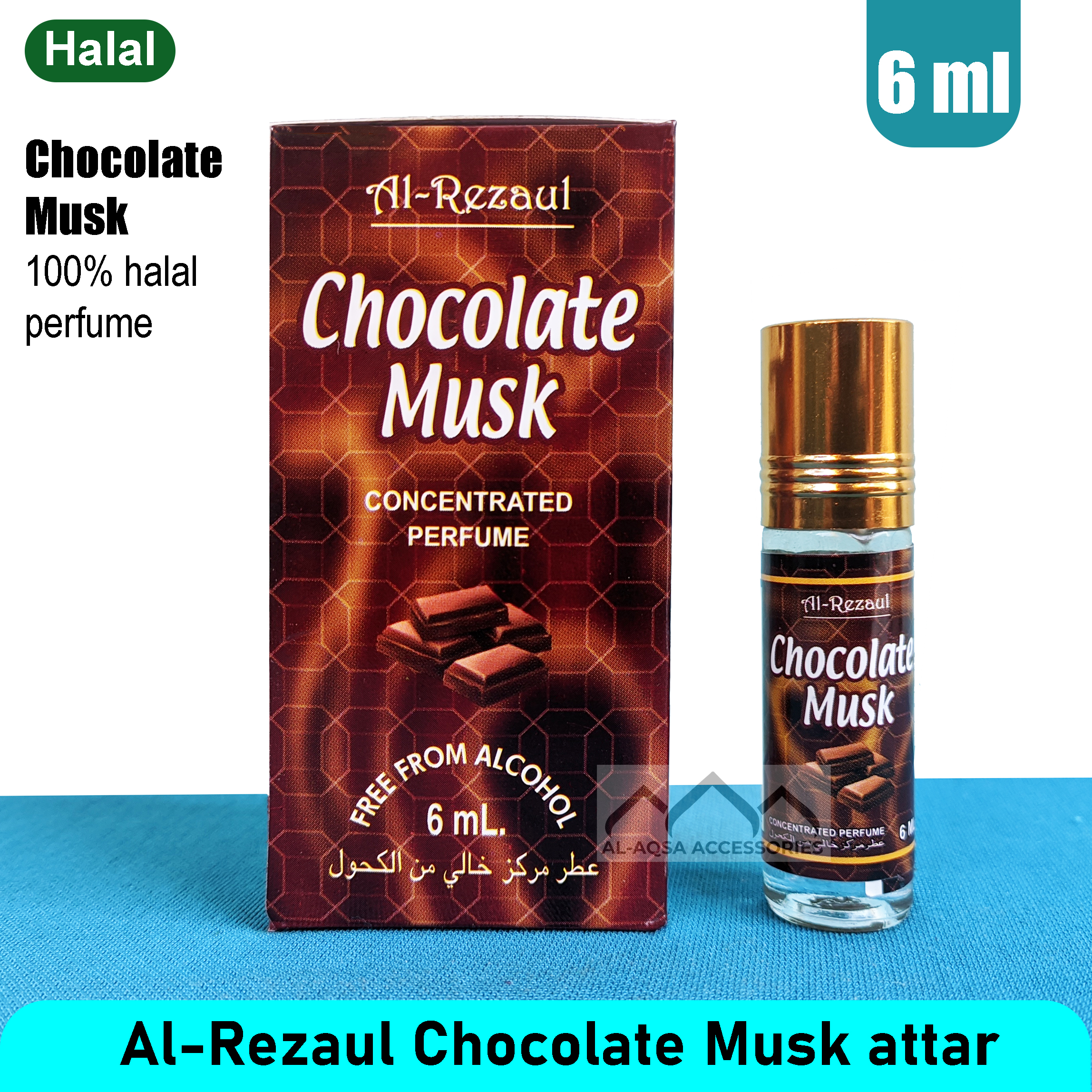 Chocolate musk Attar Perfume For Men Roll On Perfume 6ml. 