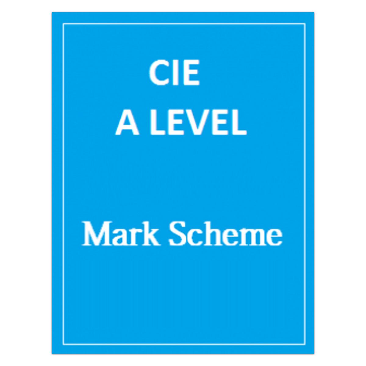 CIE A level Mechanics 2 Mark Schemes