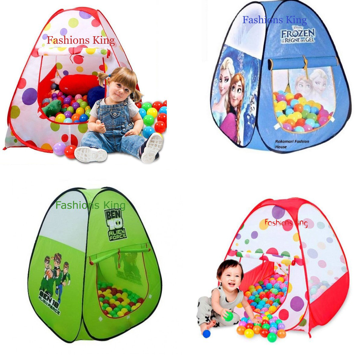 Baby tent store house with balls