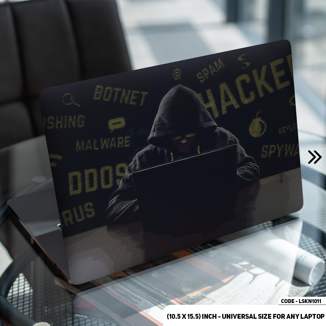 Hacker Logo Laptop Sticker Skin and Decal Removable Waterproof Laptop Skin With All Accessories (10.5x15.5 inch) - LSKN1011 - Neo Print