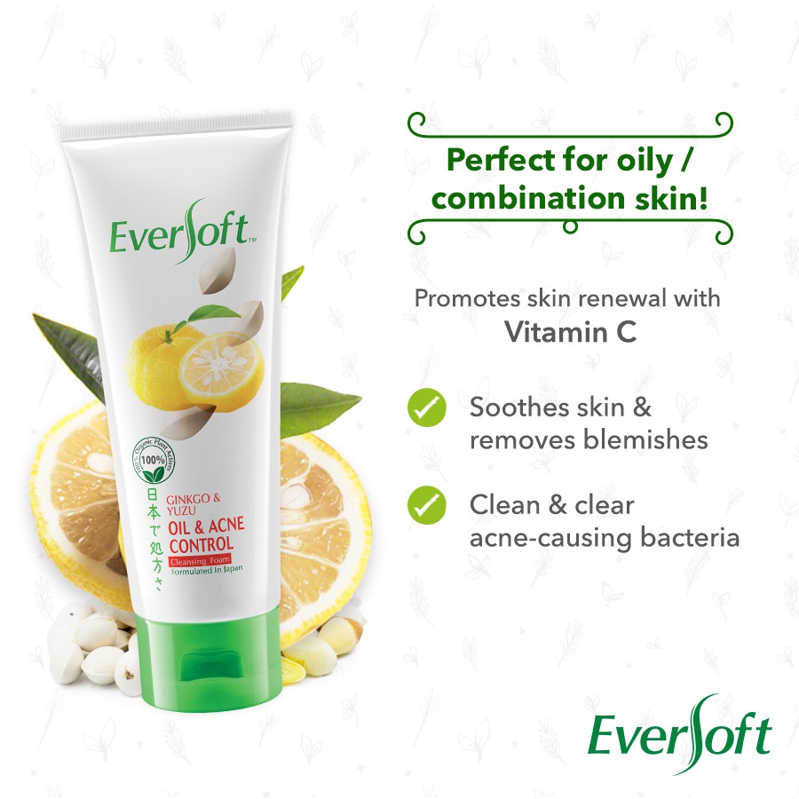 eversoft cleanser for oily skin
