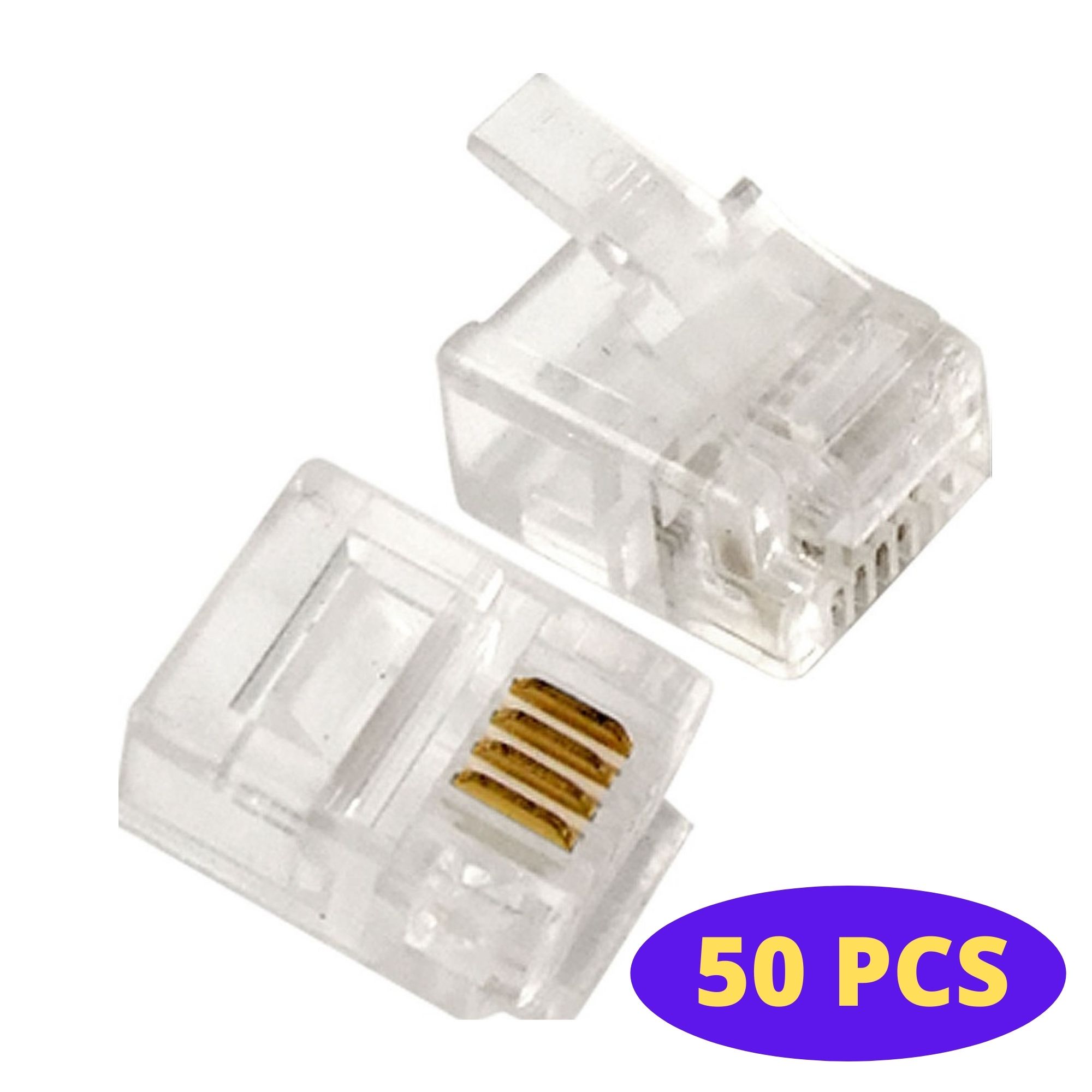 RJ11 Connector For Telephone Intercom PABX System. 
