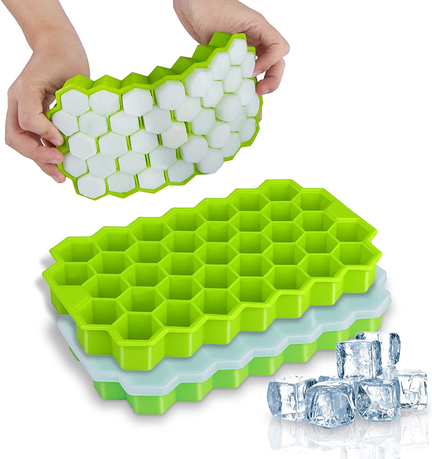 Honeycomb Ice Cube Tray Silicone Ice Cube Mold Ice Maker. 