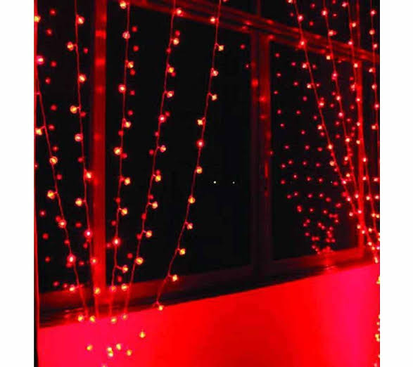 LED Red rose color decorative curtain fairy lights premium quality for home decors - Room Decoration Light