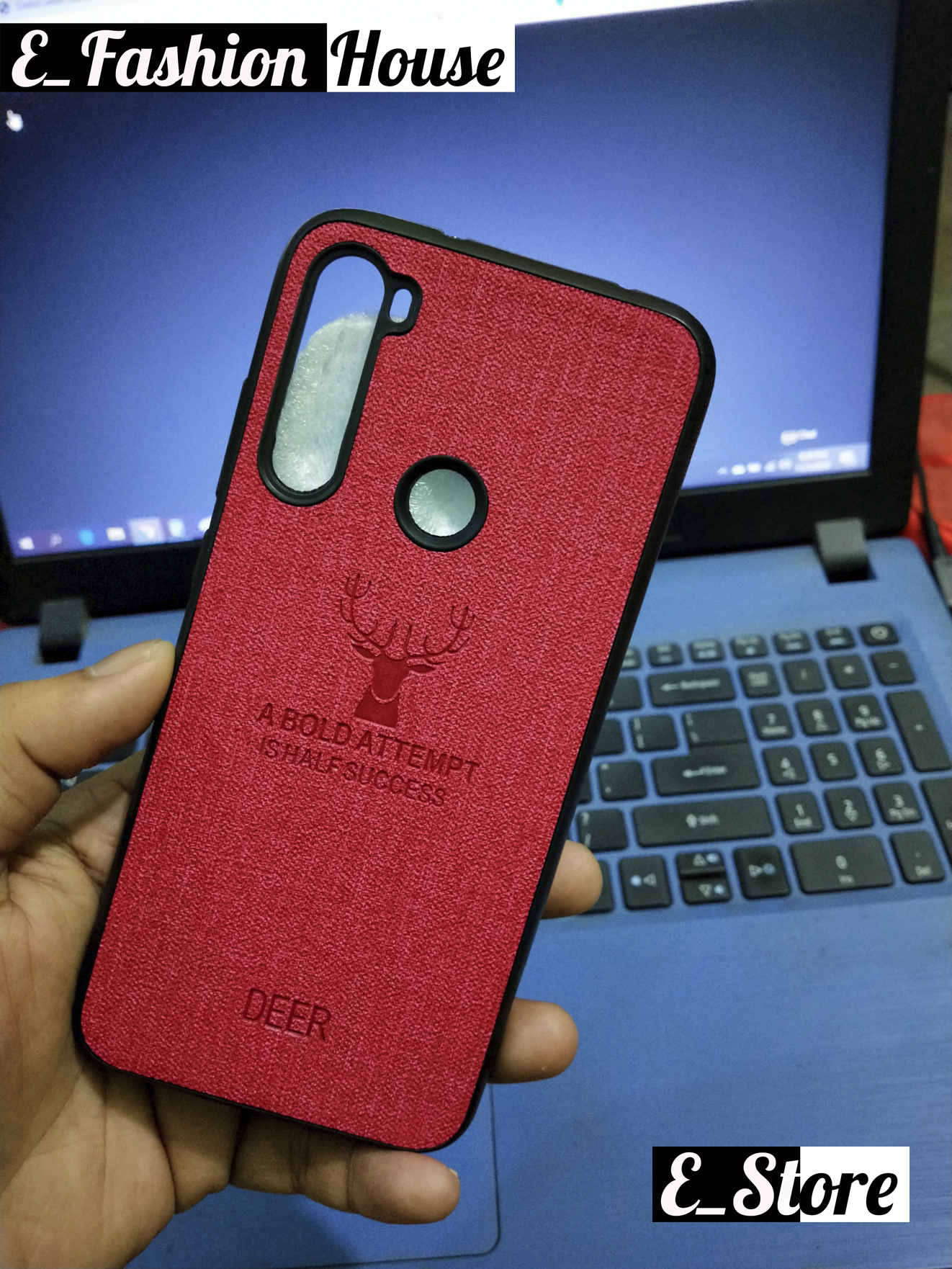 For Redmi Note 8 Deer Pattern Stylish Mobile Cover. 