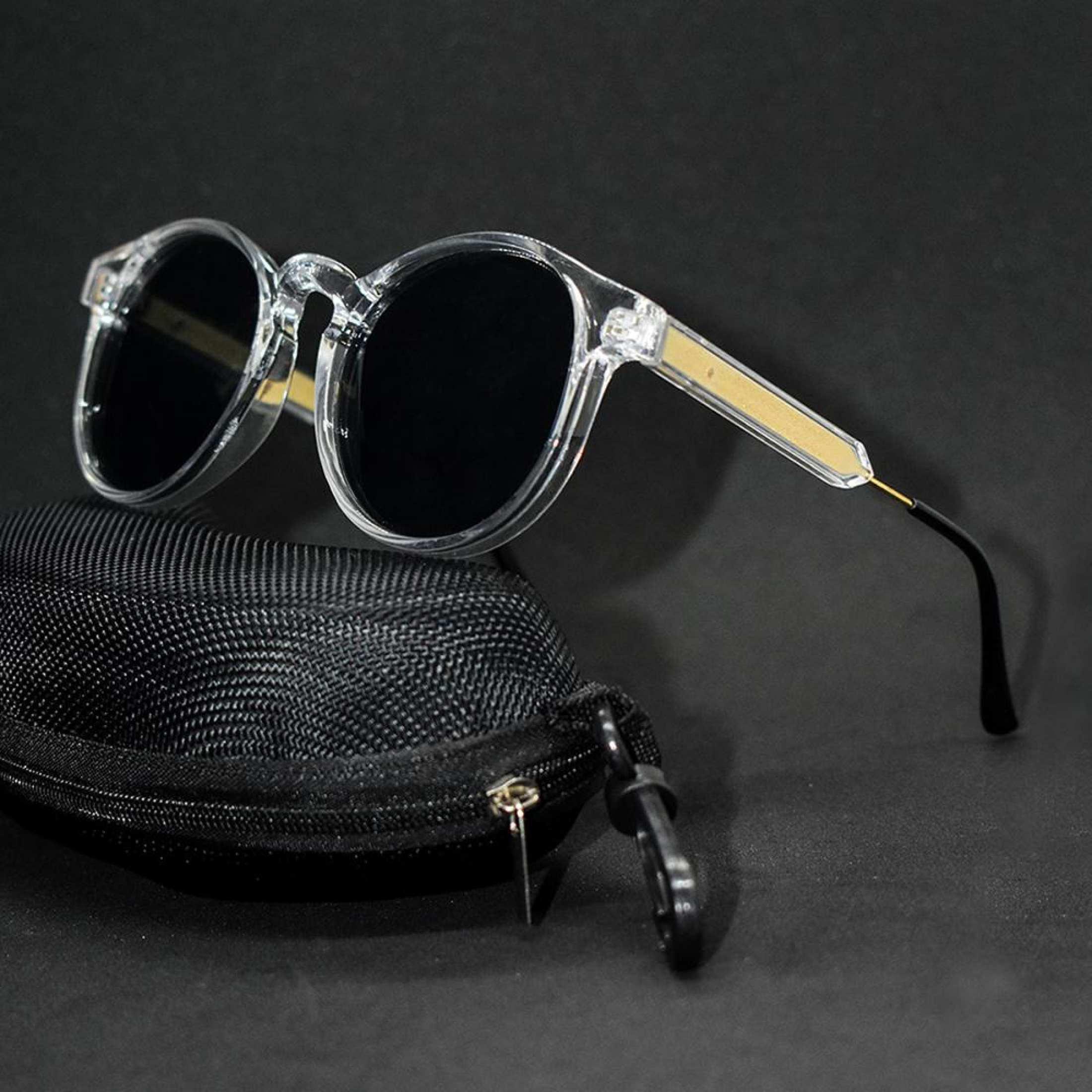 transparent white sunglasses