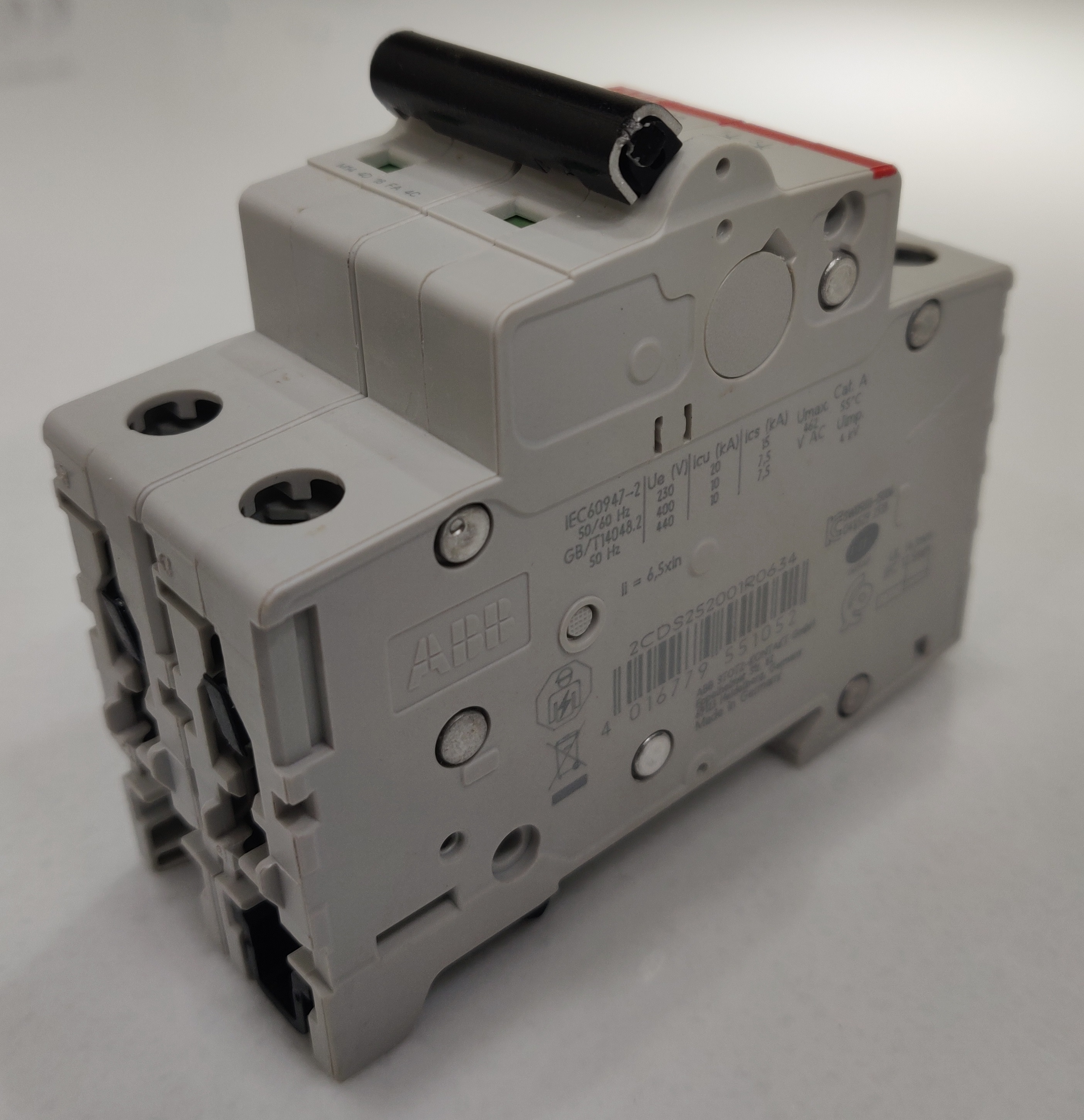 ABB  GERMANY  63A 6kA MCB DP 2P Miniature Circuit Breaker Two Pole. 