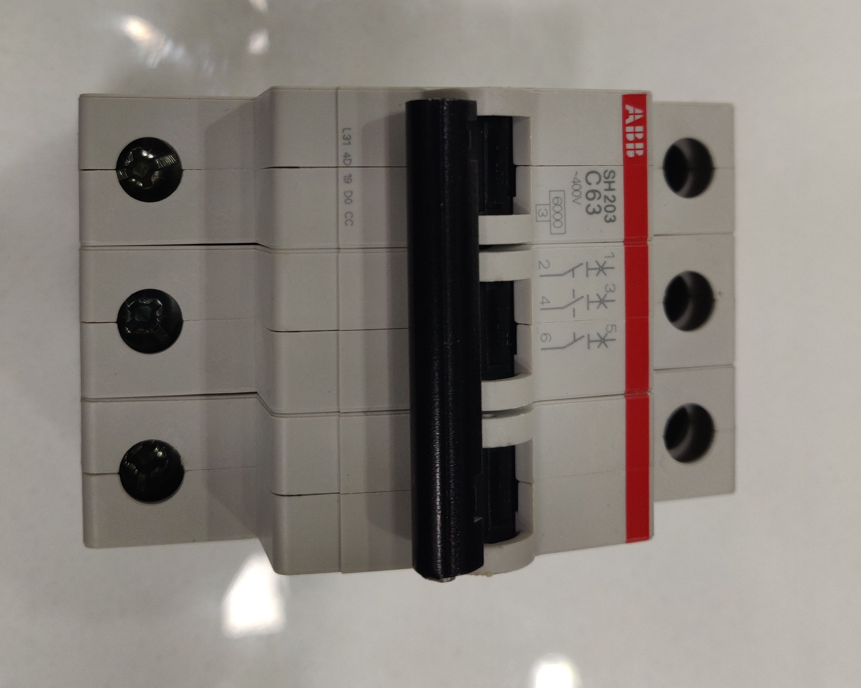 ABB GERMANY 63A 6kA MCB TP 3P Miniature Circuit Breaker Three Pole. 